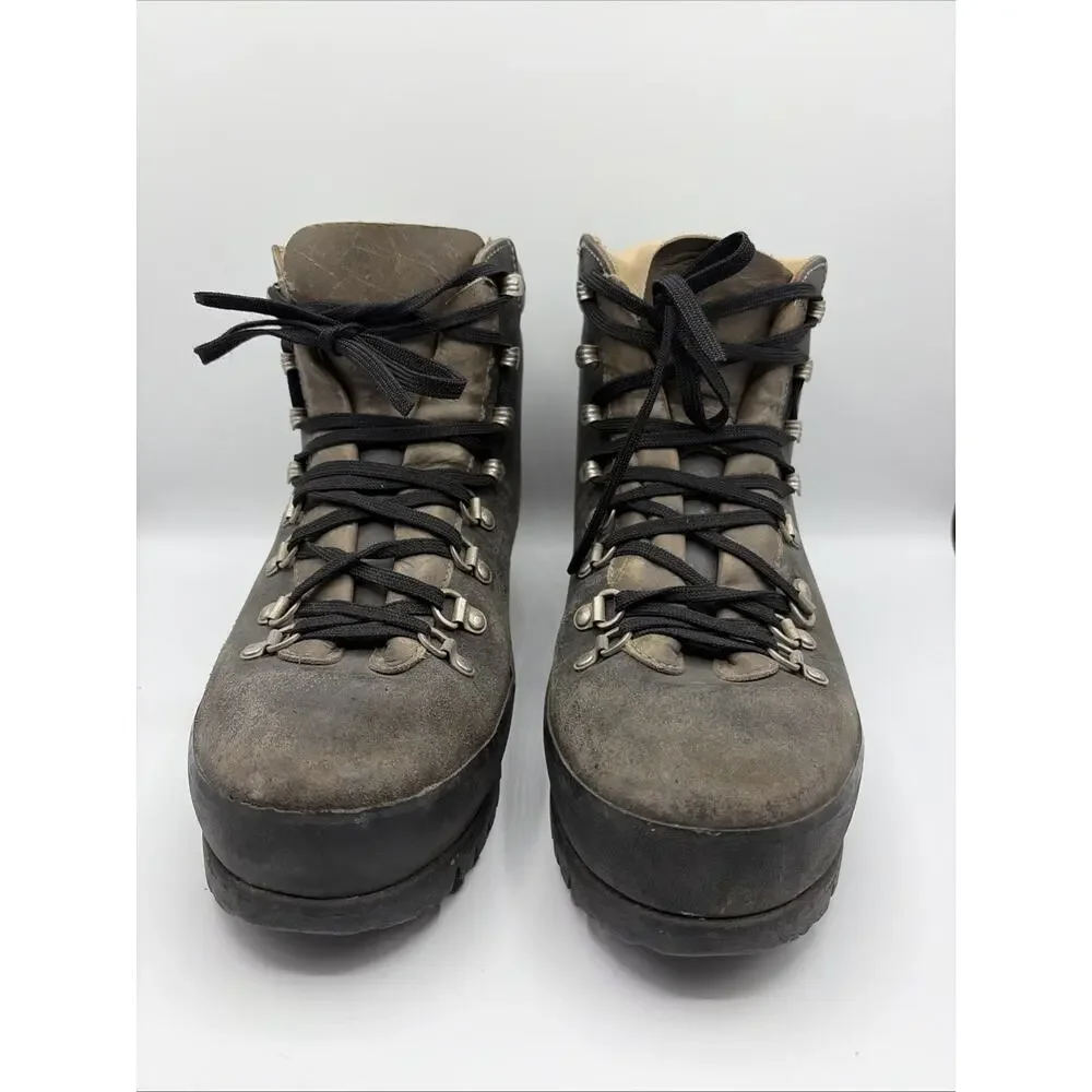 Raichle Men's Size 10.5 M Swiss Leather Hiking Mountaineering Boots VTG Good